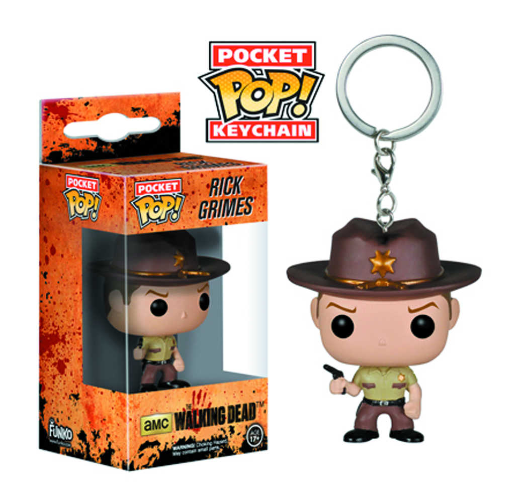 Pocket Pop Rick Grimes Vinyl Figure Keychain 