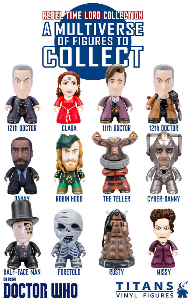 Doctor Who Titans Mini Figure 20 Pc Blind Mystery Box Display Ser 07 