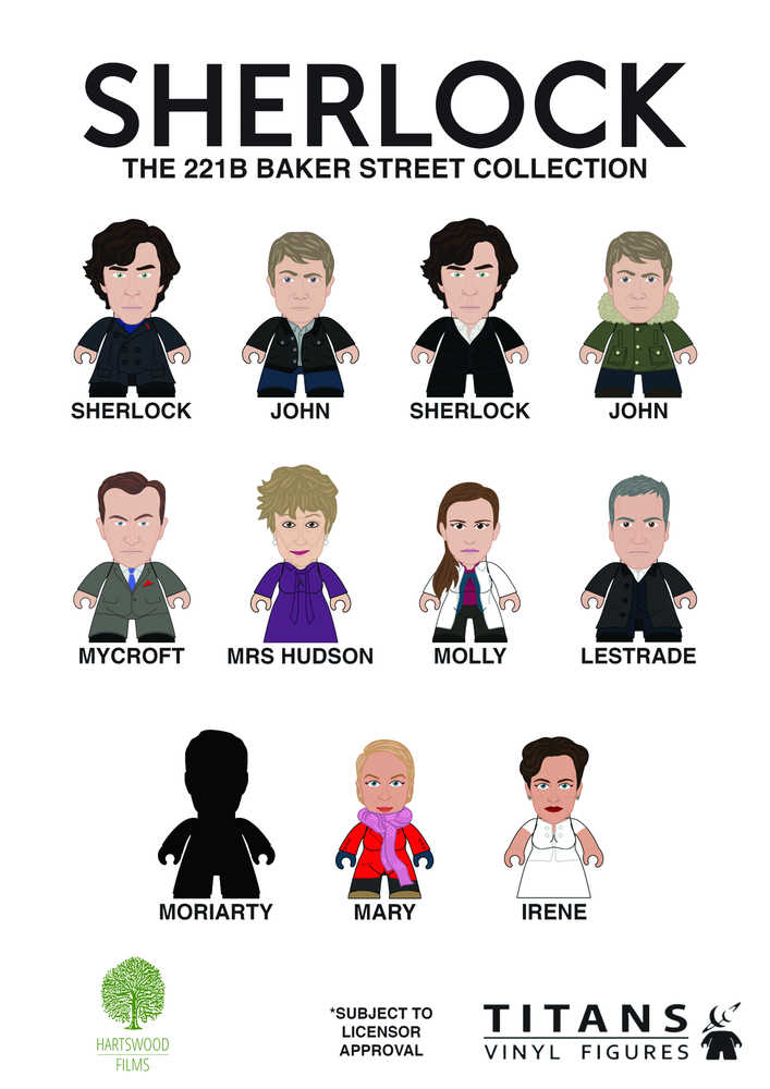 Sherlock Titans Mini Figure 20 Pc Blind Mystery Box Display Ser 1 
