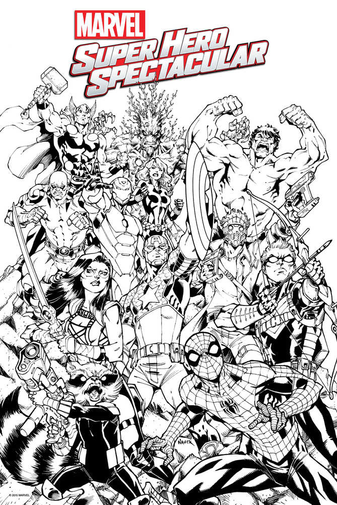 Marvel Super Hero Spectular By Nauck Coloring Poster