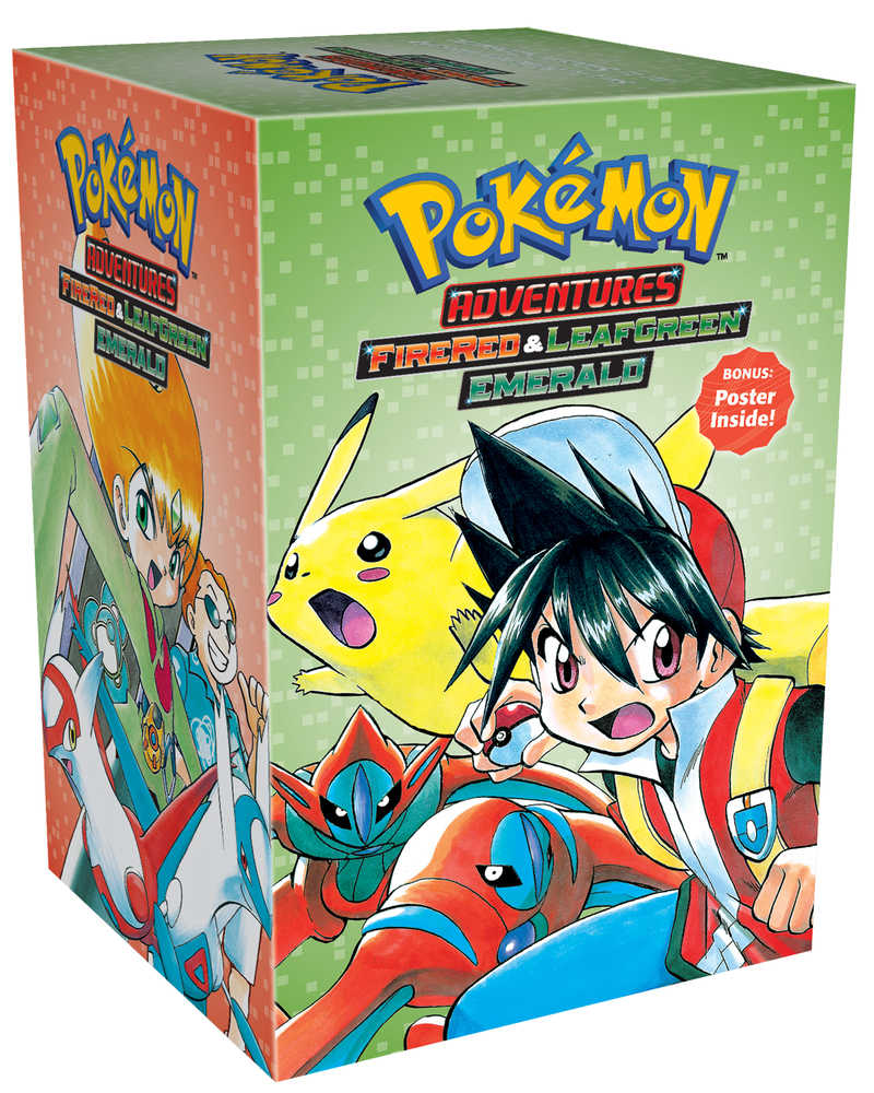 Pokemon Adventure Firered & Leafgreen Emerald Box Set 