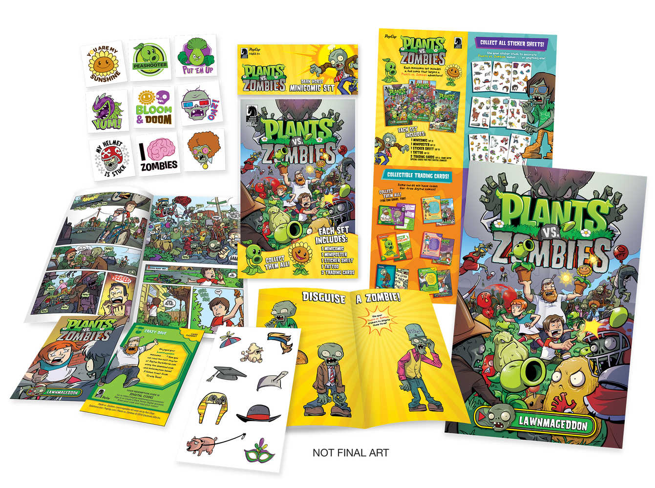 Plants vs Zombies Minicomic Pack Display Box 
