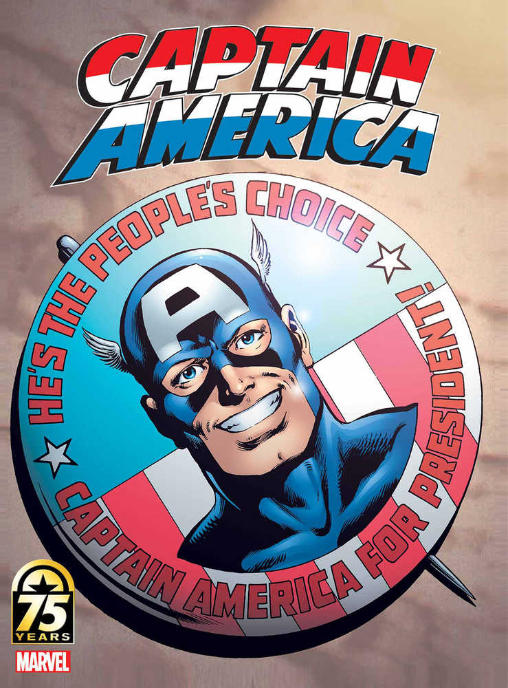 Captain America 75 Th Anniv Magazine #1 Byrne Cover