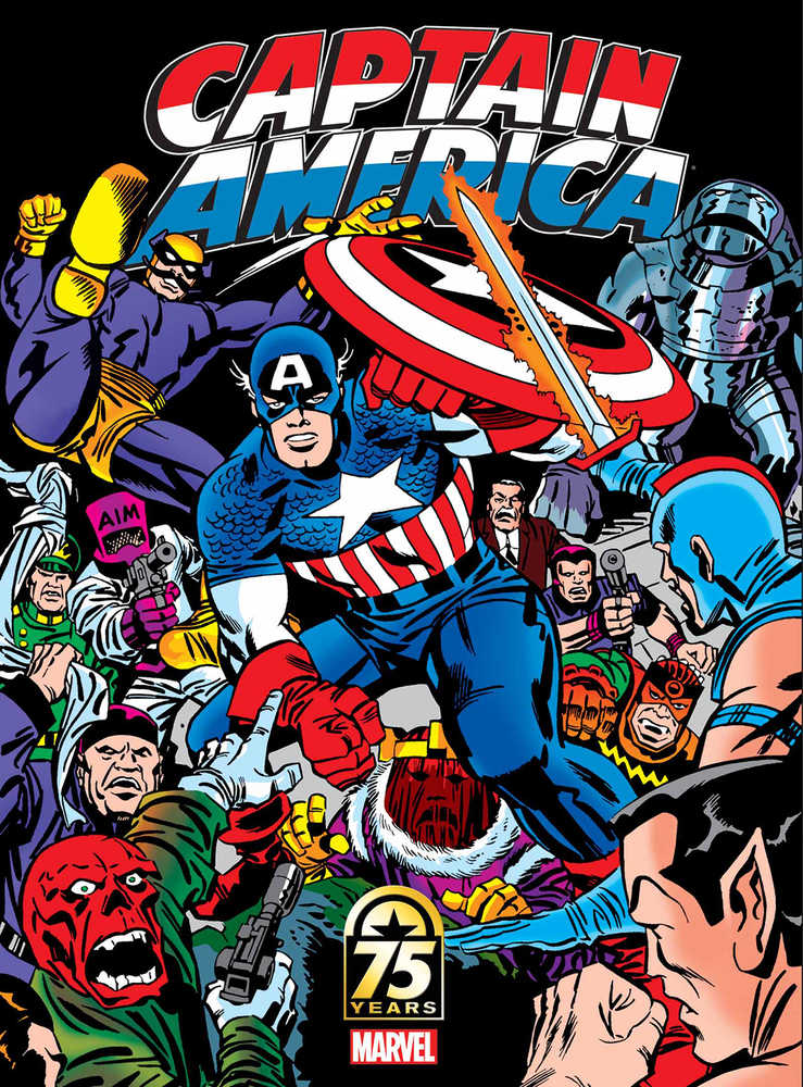 Captain America 75 Th Anniv Magazine #1 Kirby Cover