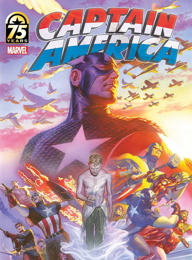 Captain America 75 Th Anniv Magazine #1 Ross Cover