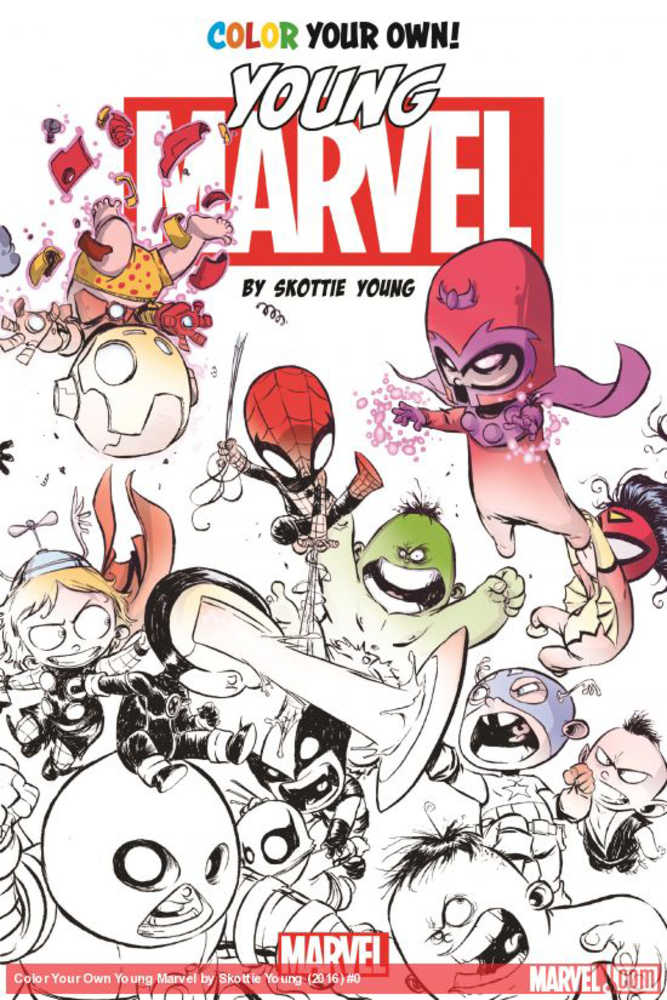 Color Your Own Little Marvel By Skottie Young TPB