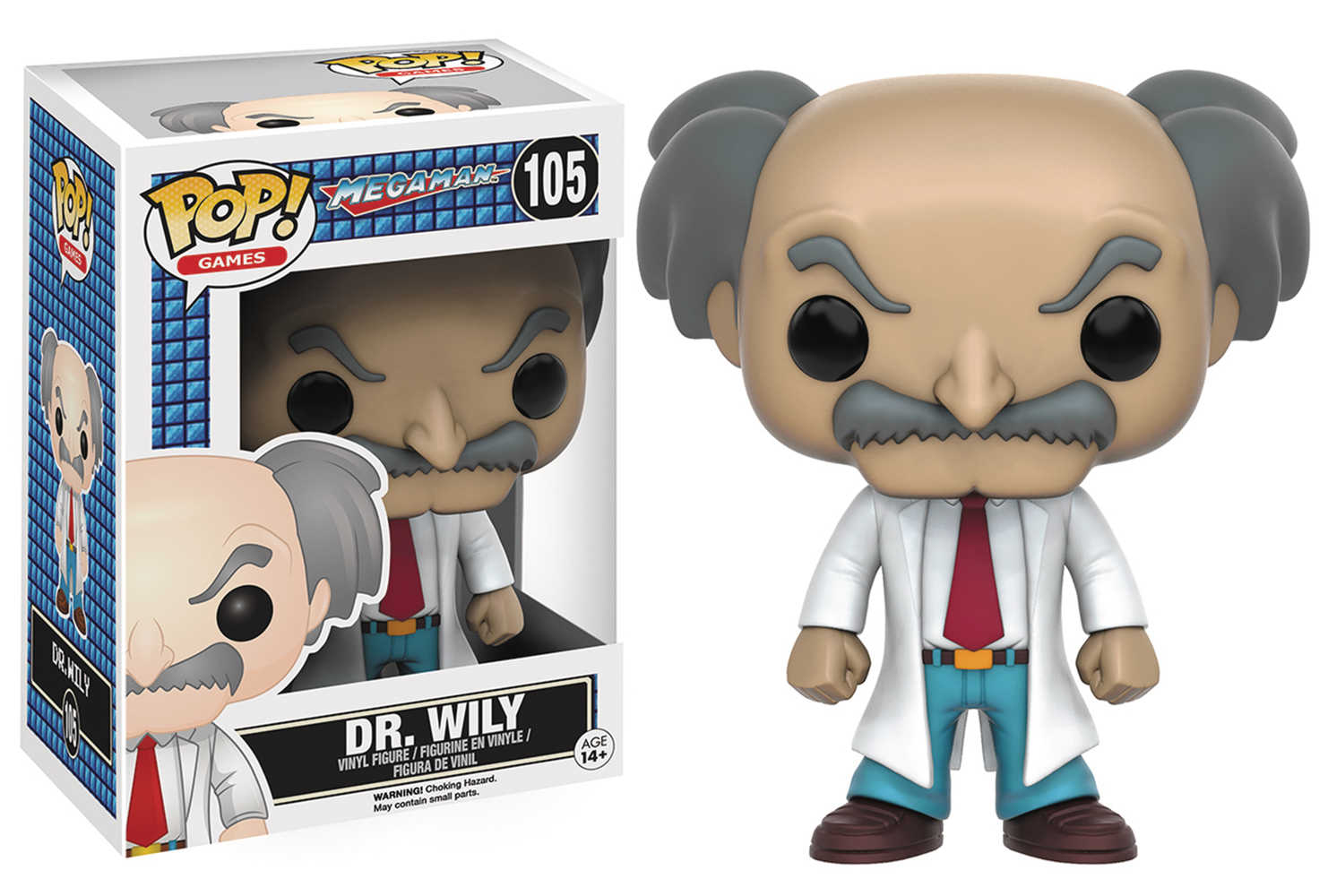 Pop Games Megaman Dr Wily Vinyl Figure 