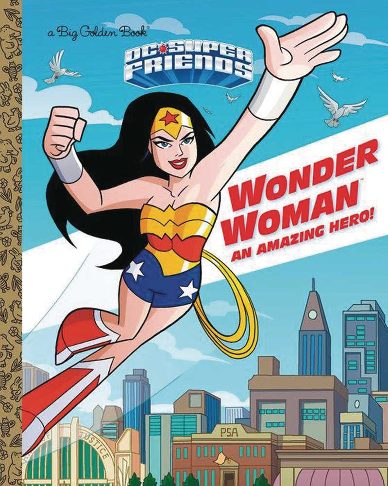 DC Super Friends Wonder Woman Little Golden Book Hardcover 