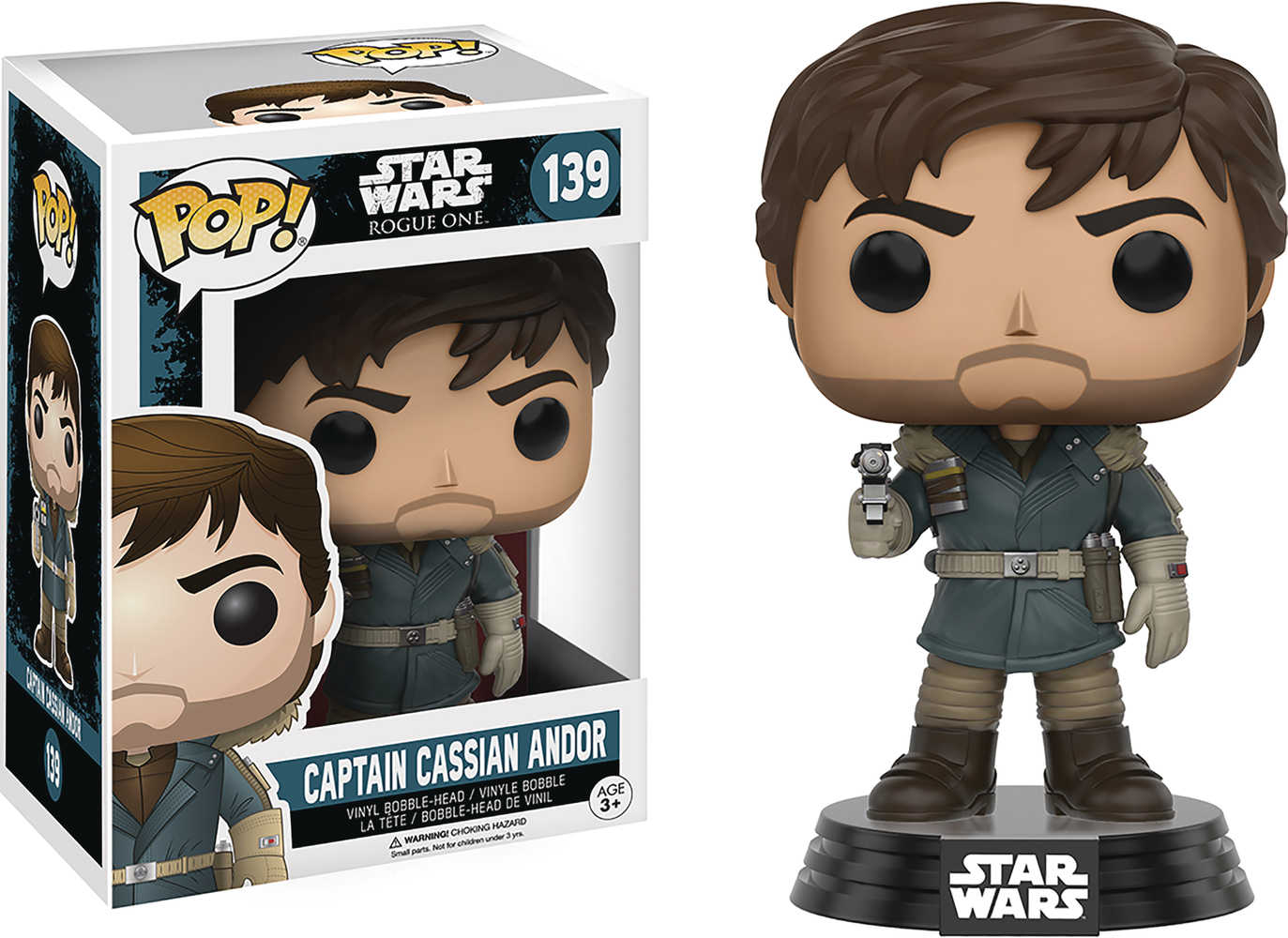Pop Star Wars Rogue One Capt Cassian Andor Vinyl Figure 