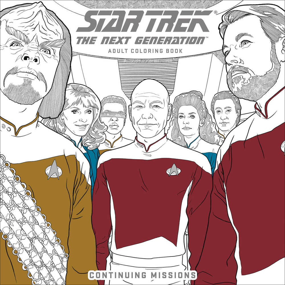 STAR TREK NEXT GEN ADULT COLORING BOOK TP (2025)