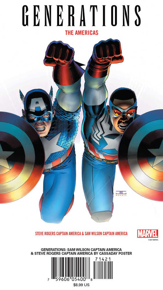 Generations Sam Wilson & Steve Rogers Capt America Poster