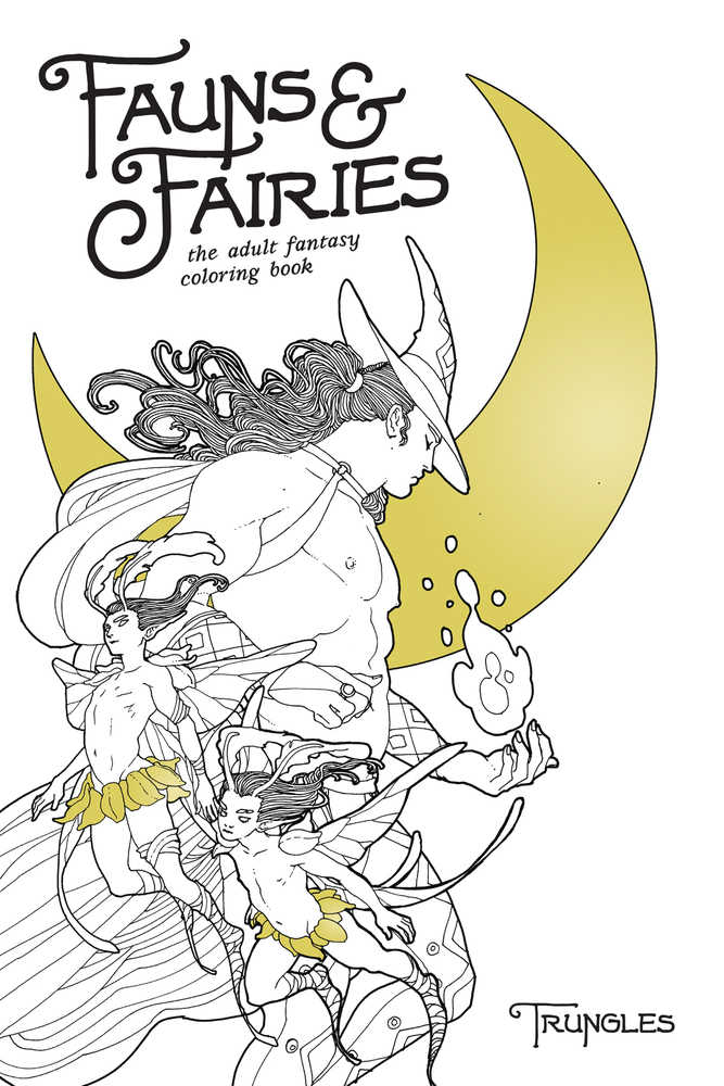 Fauns And Fairies Adult Coloring Book (Mature)