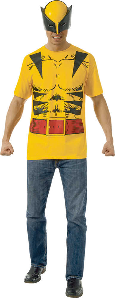 Marvel Wolverine T-Shirt with Mask MED 