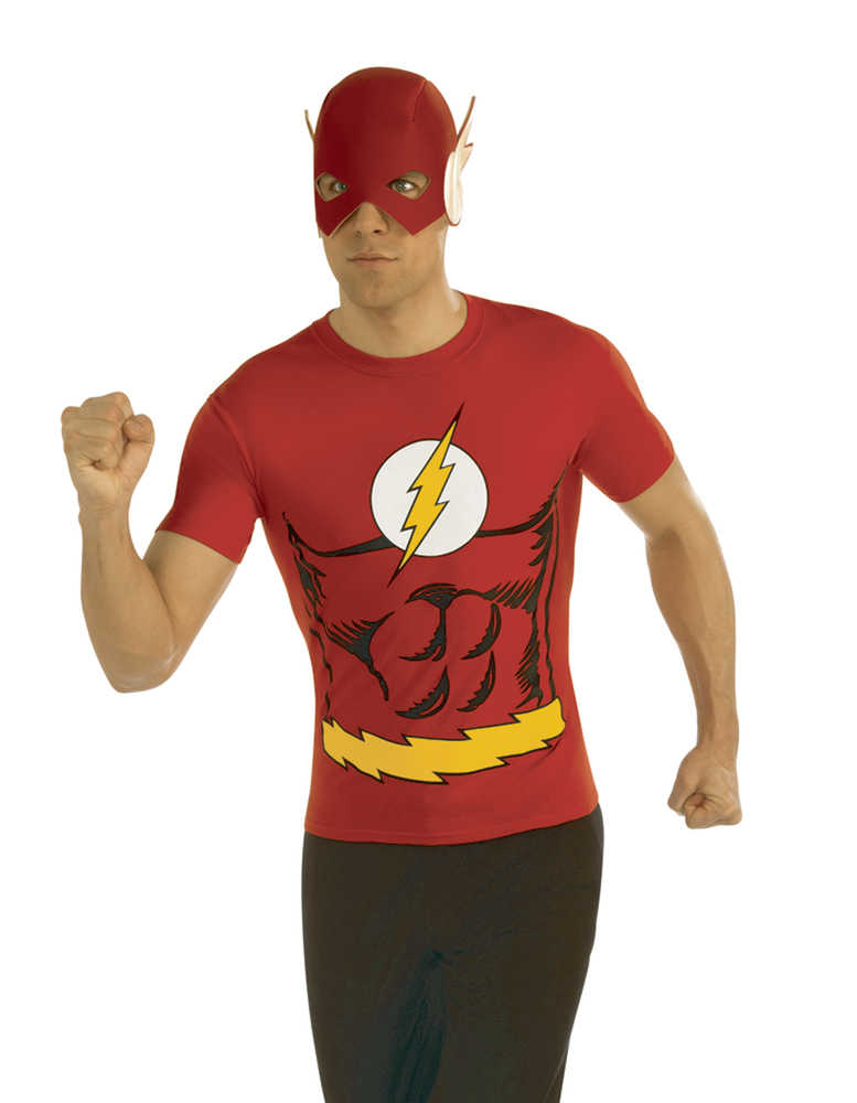 DC The Flash T-Shirt with Mask MED 