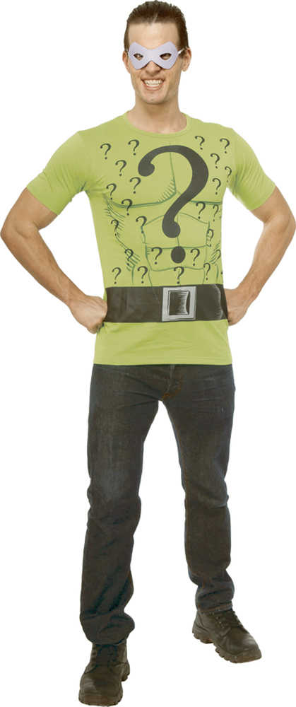 DC The Riddler T-Shirt with Mask XL 