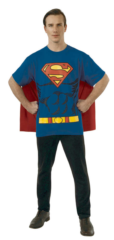 DC Superman T-Shirt with Cape MED 