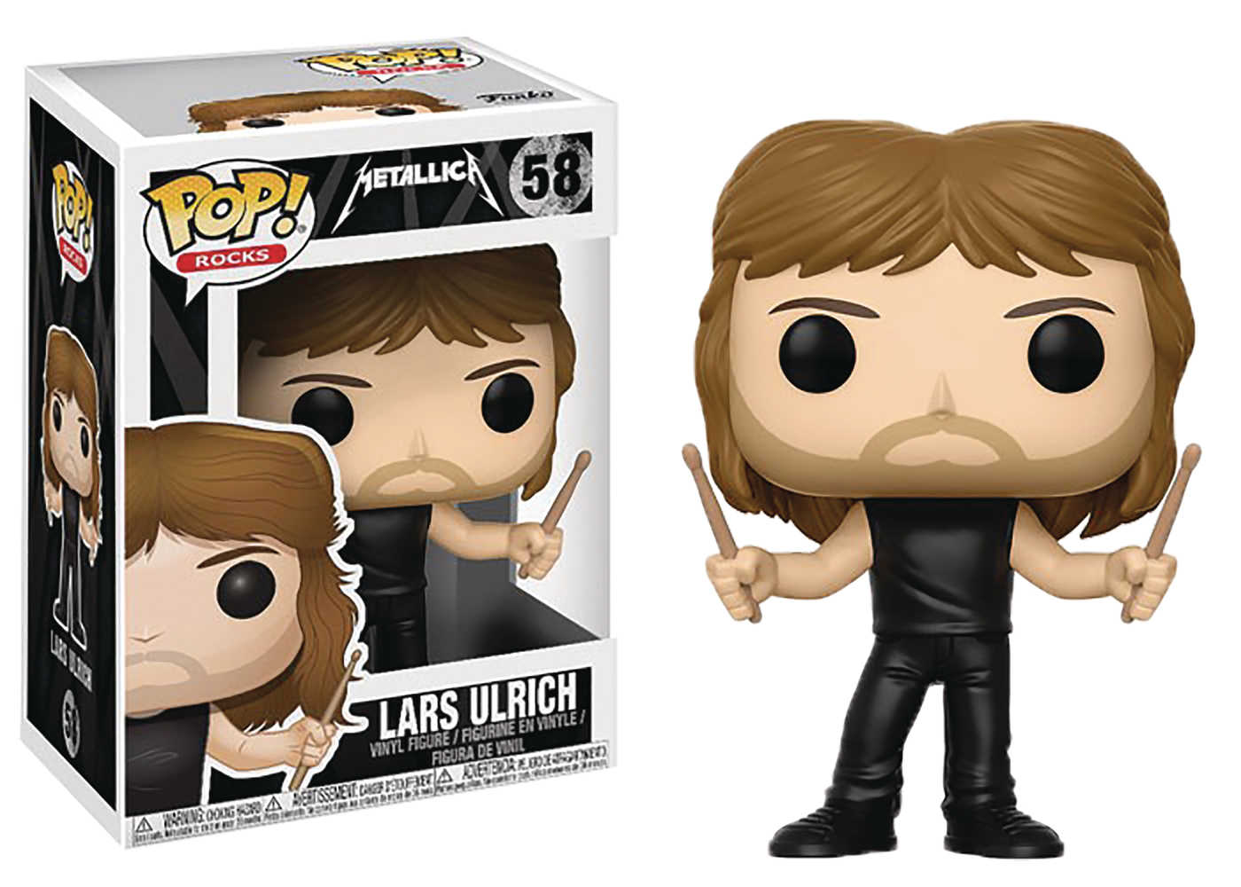 Pop Metallica Lars Ulrich Vinyl Figure 