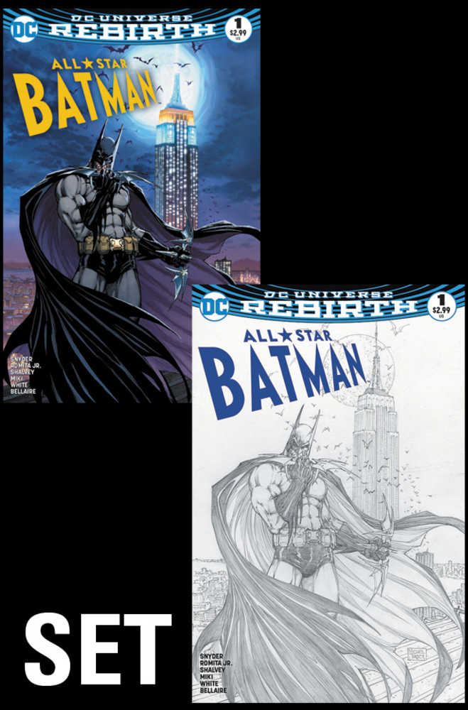 All Star Batman #1 Aspen Black & White Variant Set