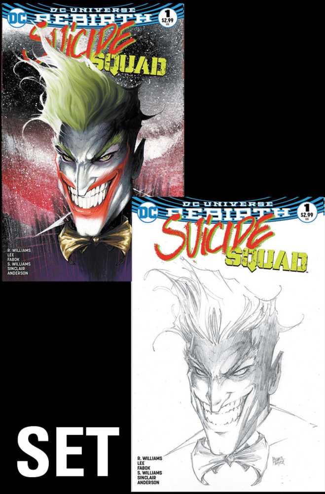Suicide Squad #1 Aspen Black & White Variant Set