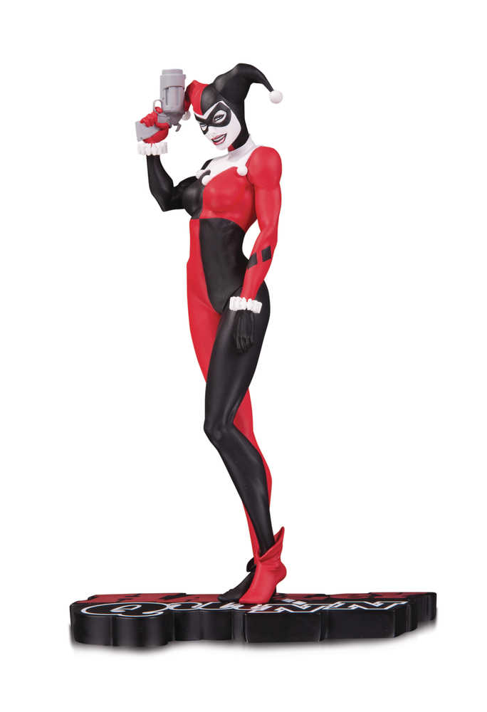 Harley Quinn Red White & Black Statue By Michael Turner