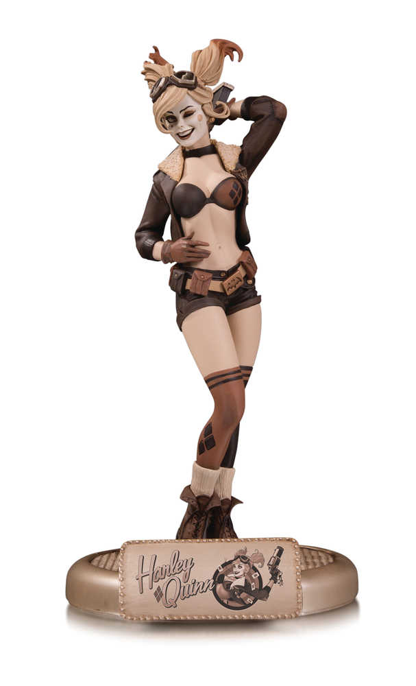 DC Bombshells Harley Quinn Sepia Tone Variant Statue