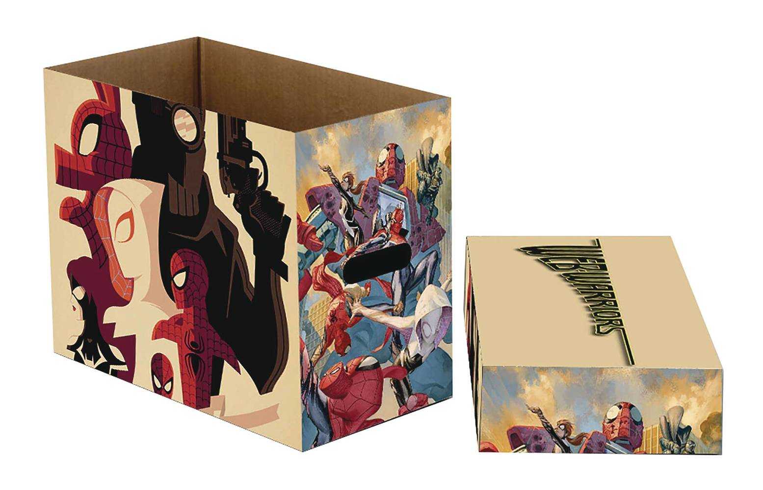 Marvel Web Warriors 5 Pk Short Comic Storage Box 