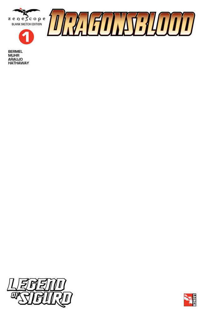 Dragonsblood #1 (Of 4) Cover F Blank Sketch Cover