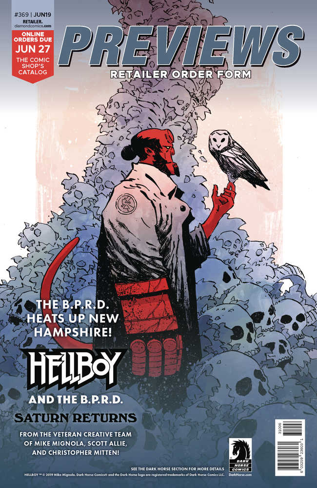 Previews #369 June 2019 Retailer Order Form Extras 