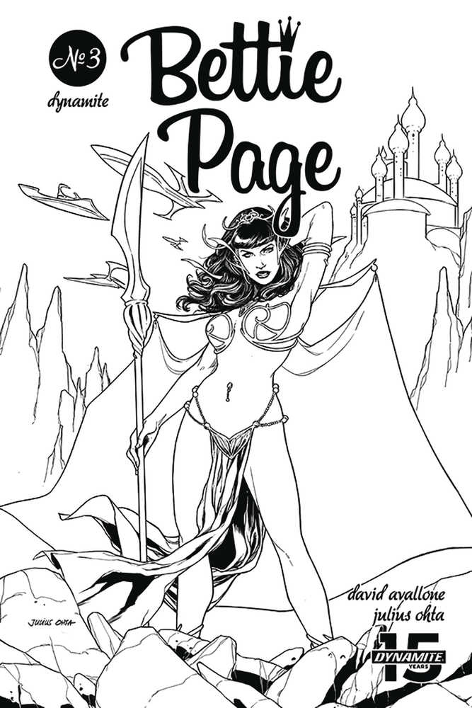 Bettie Page Unbound #3 40 Copy Ohta Black & White Variant Edition 