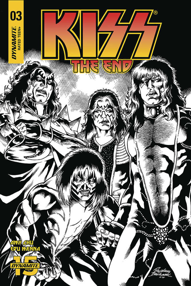 Kiss End #3 30 Copy Buchemi Black & White Variant Edition 