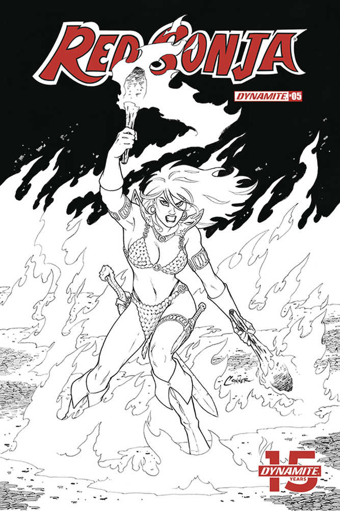Red Sonja #5 20 Copy Conner Black & White Variant Edition 
