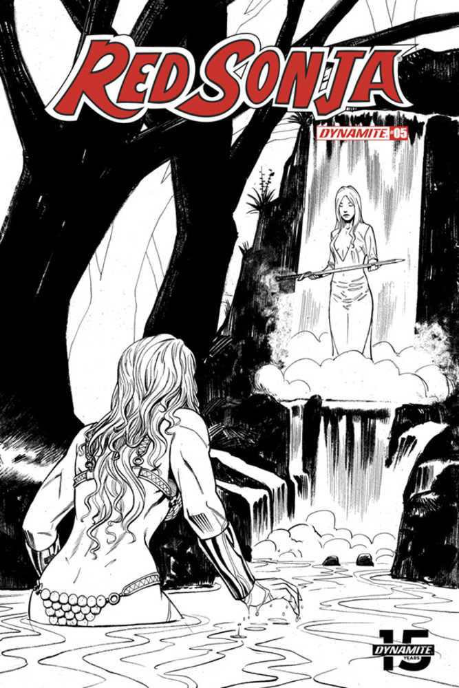 Red Sonja #5 50 Copy Bob Q Seduction Black & White Variant Edition 