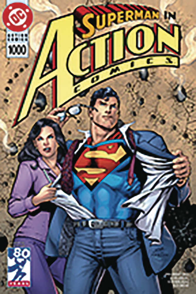Df Action Comics #1000 90 S Variant Silver Signed Nowlan