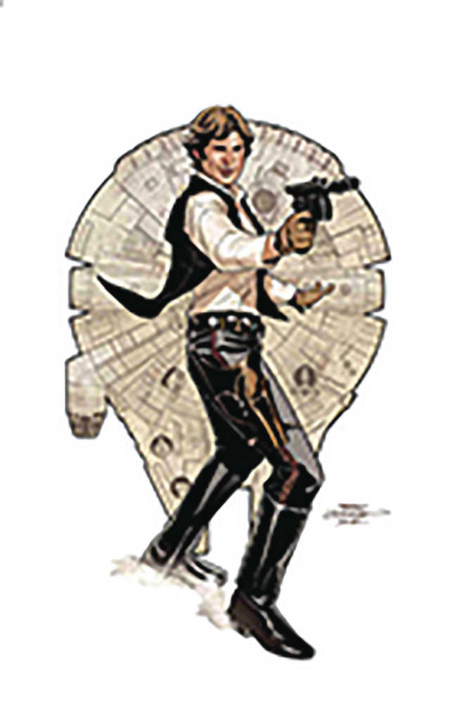 Df Star Wars Age Of Rebellion Han Solo #1 Signed Dodson