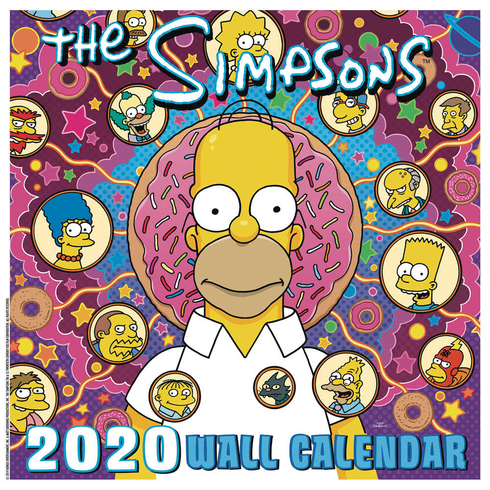 Simpsons 2020 Wall Cal 