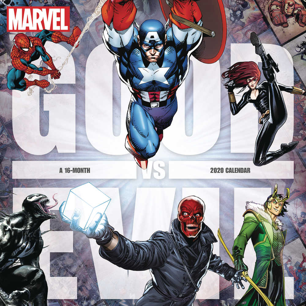 Marvel Good vs Evil 2020 Wall Cal 