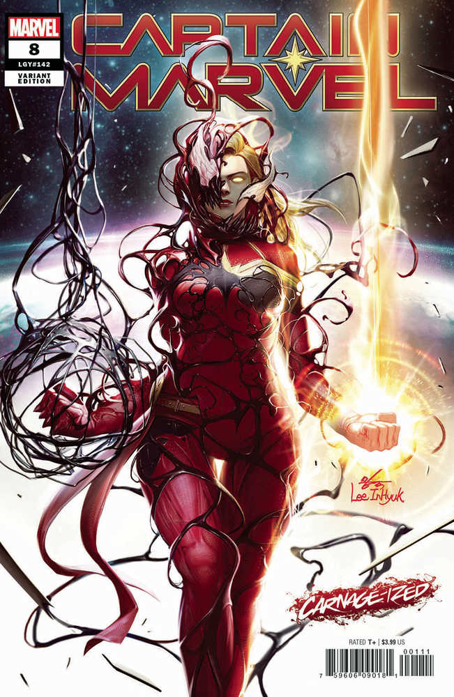 Captain Marvel #8 Inhyuk Lee Carnage Ized Variant