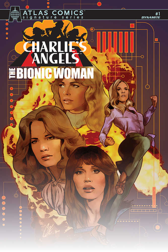 Charlies Angels vs Bionic Woman #1 Signed Atlas Edition 