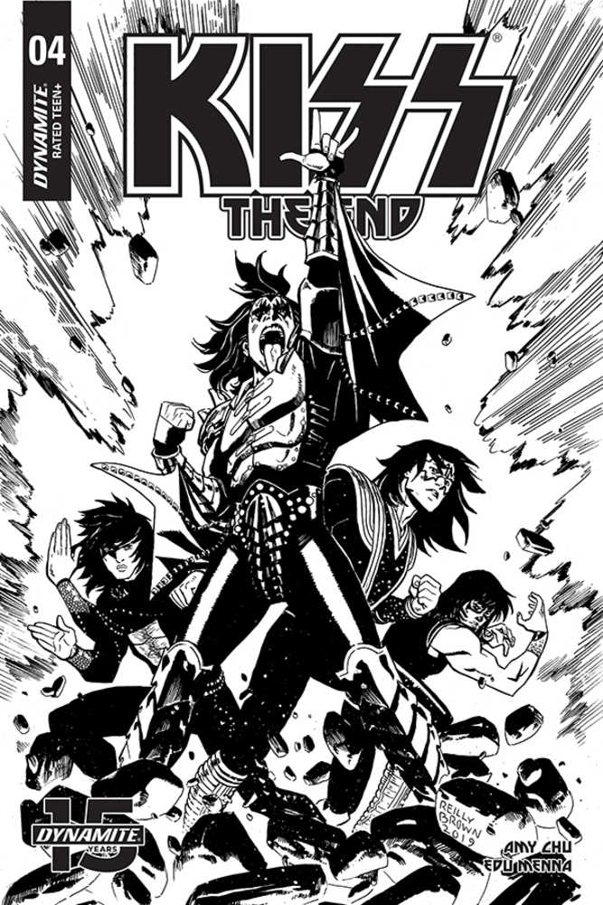 Kiss End #4 30 Copy Brown Black & White Variant Edition 