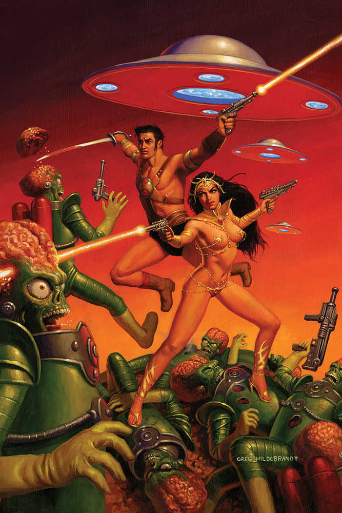 Warlord Of Mars Attacks #2 40 Copy Hildebrandt Full Art Variant Edition (