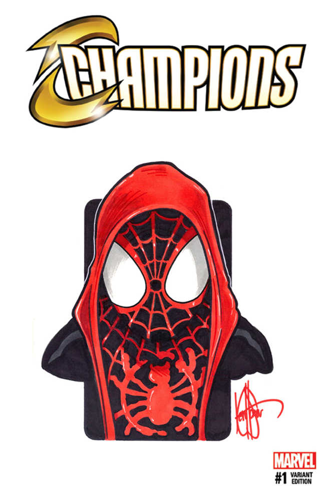Df Champions #1 Signed Rmrk Haeser Sketch