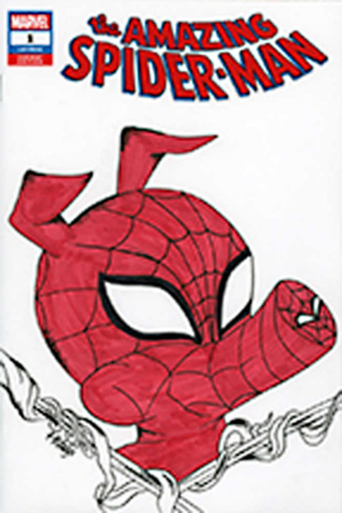 Df Amazing Spiderman #1 Signed Rmrk Hidalgo Sketch