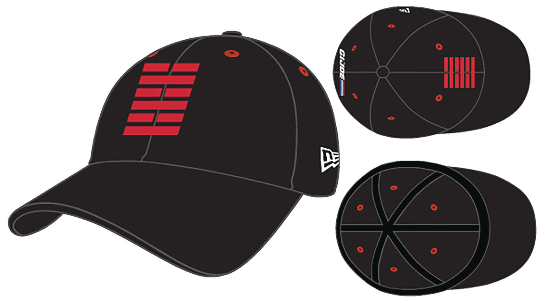 G.I. Joe Arashikage Previews Exclusive Black Flex Fit Cap 