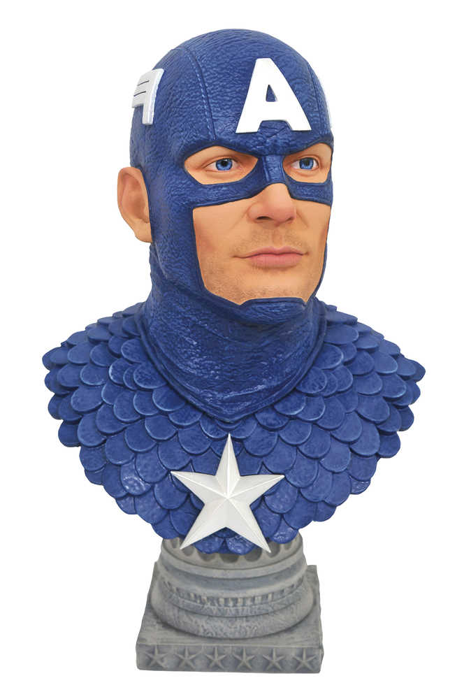 Legends In 3 D Marvel Captain America 1/2 Scale Bust 