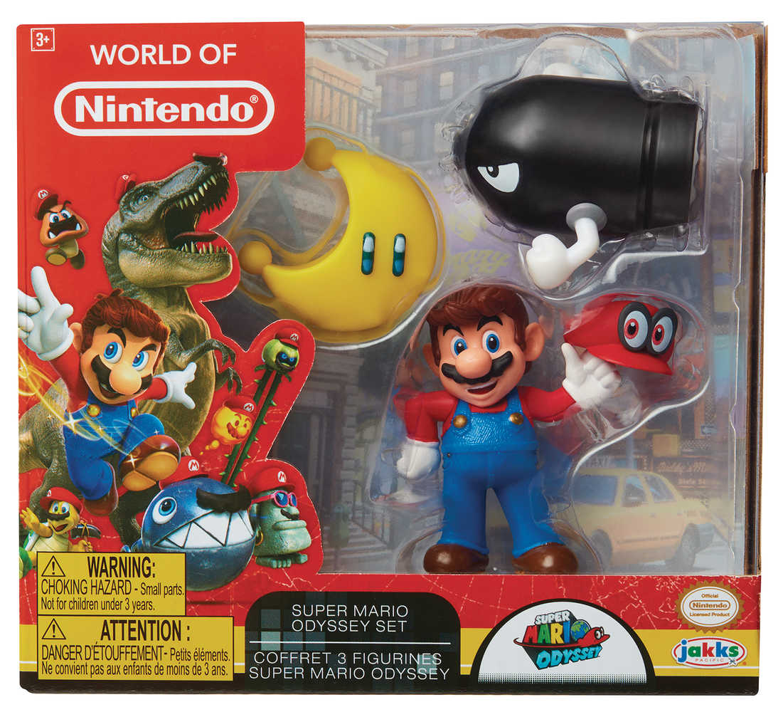 World Of Nintendo Super Mario Odyssey Figure 3 Pk Case  