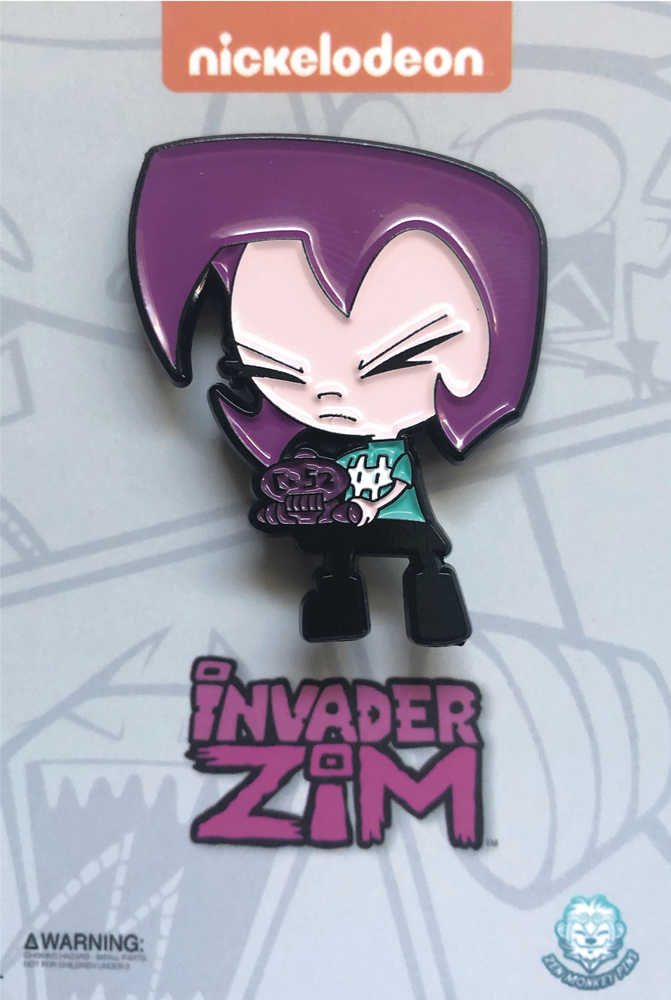 Invader Zim Gaz With Video Game Pin 