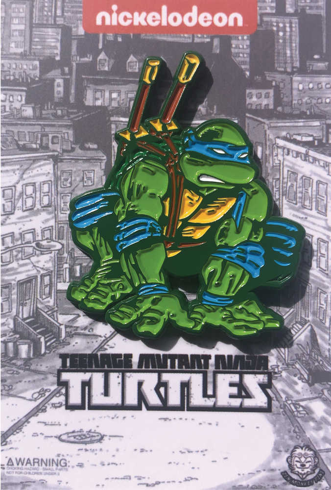 Teenage Mutant Ninja Turtles Comic Crouching Leonardo Pin 
