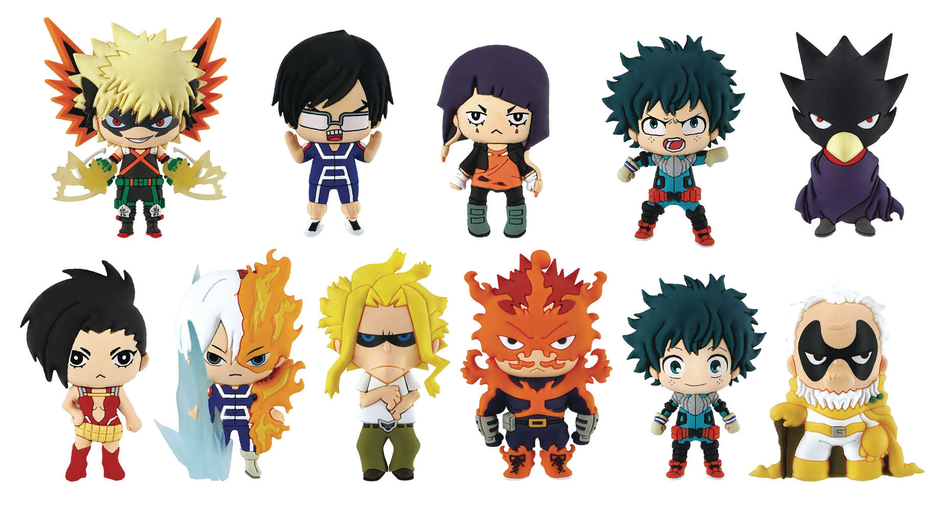 My Hero Academia Series 2 Figural Keyring 24 Pc Blind Mystery Box Display 