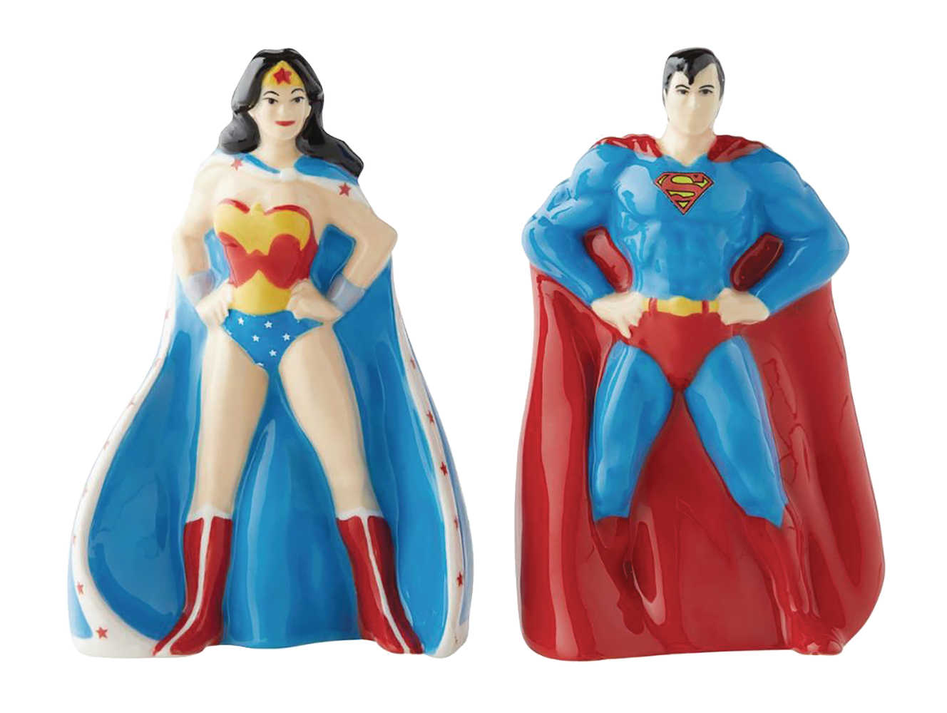 DC Superman And Wonder Woman Salt & Pepper Shaker 