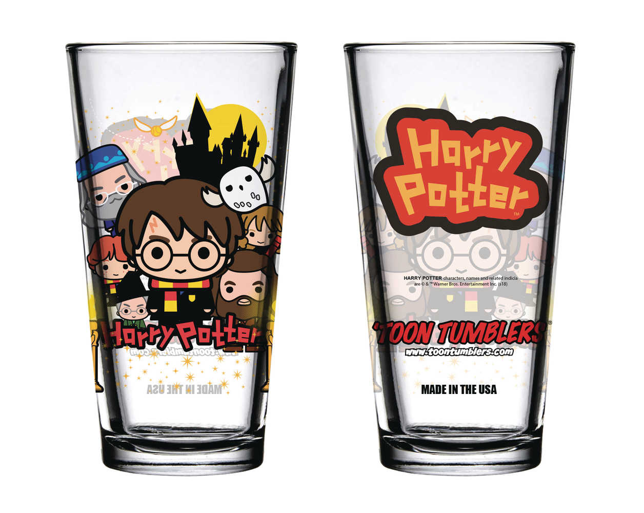 Toon Tumblers Harry Potter Charm Castle Glass 